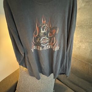 Harley-Davidson Gray Graphic Long Sleeve Shirt